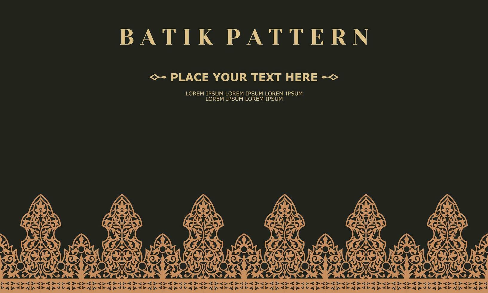 luxury and elegant vector batik pattern template vector