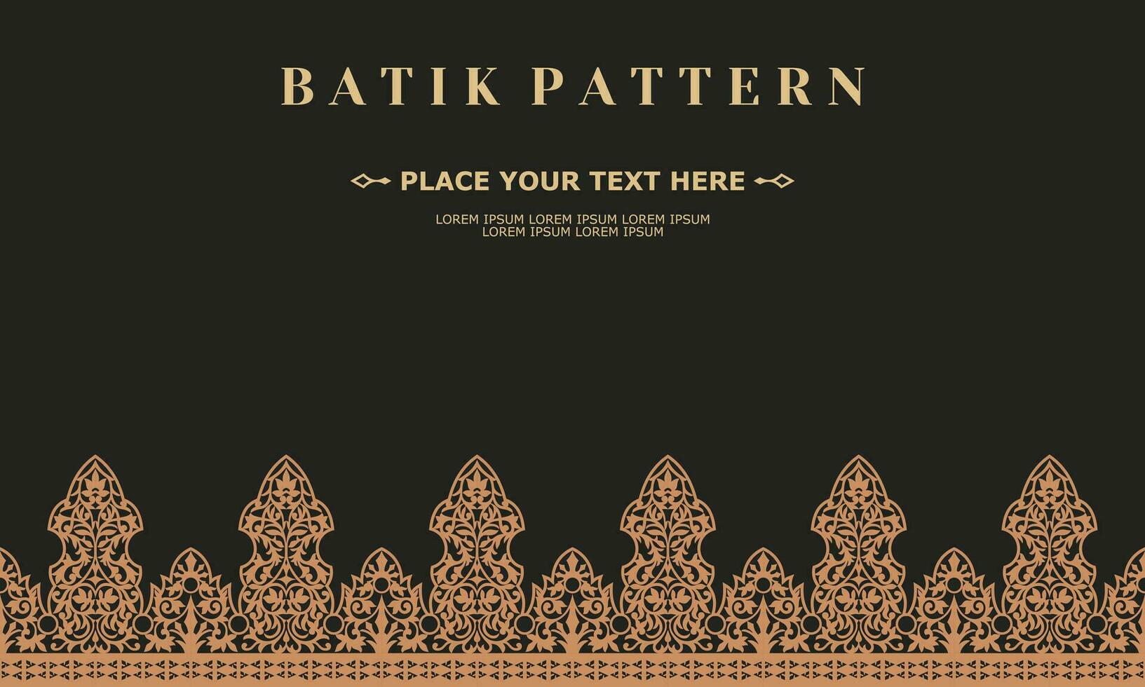 luxury and elegant vector batik pattern template vector