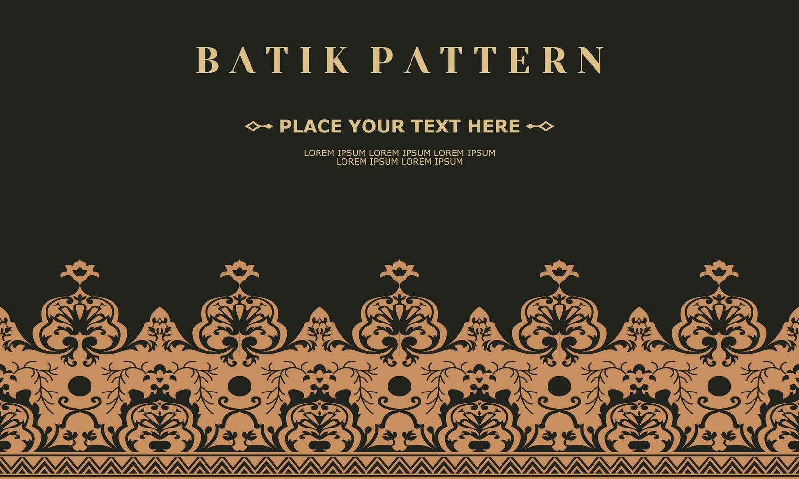 luxury and elegant vector batik pattern template vector