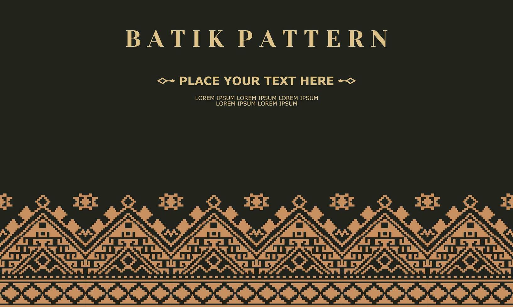 luxury and elegant vector batik pattern template vector