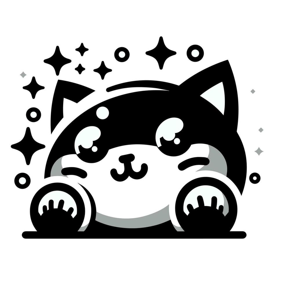 Free vector cute cat sitting cartoon vector icon illustration