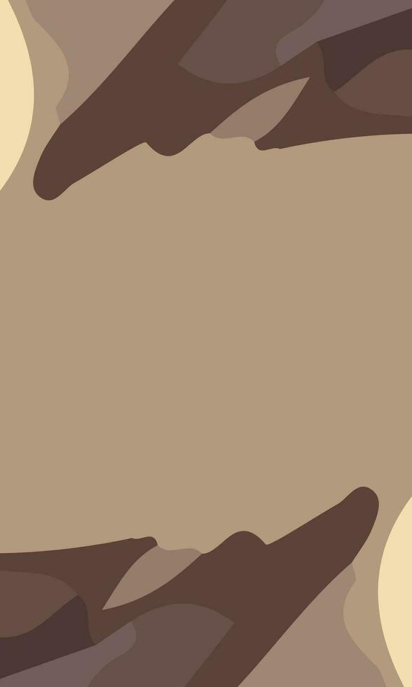 Aesthetic brown abstract background with copy space area. Suitable for poster and banner vector