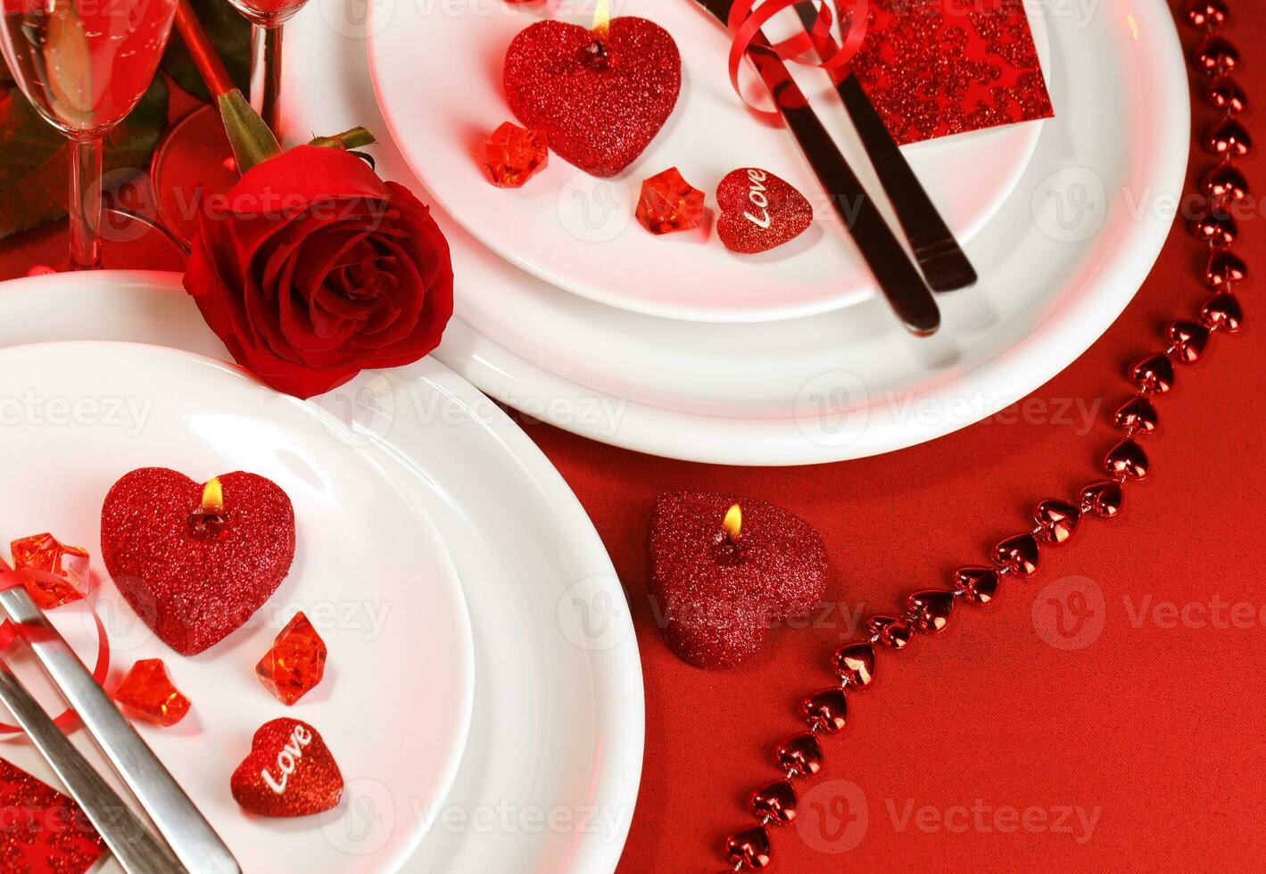 Festive table setting photo