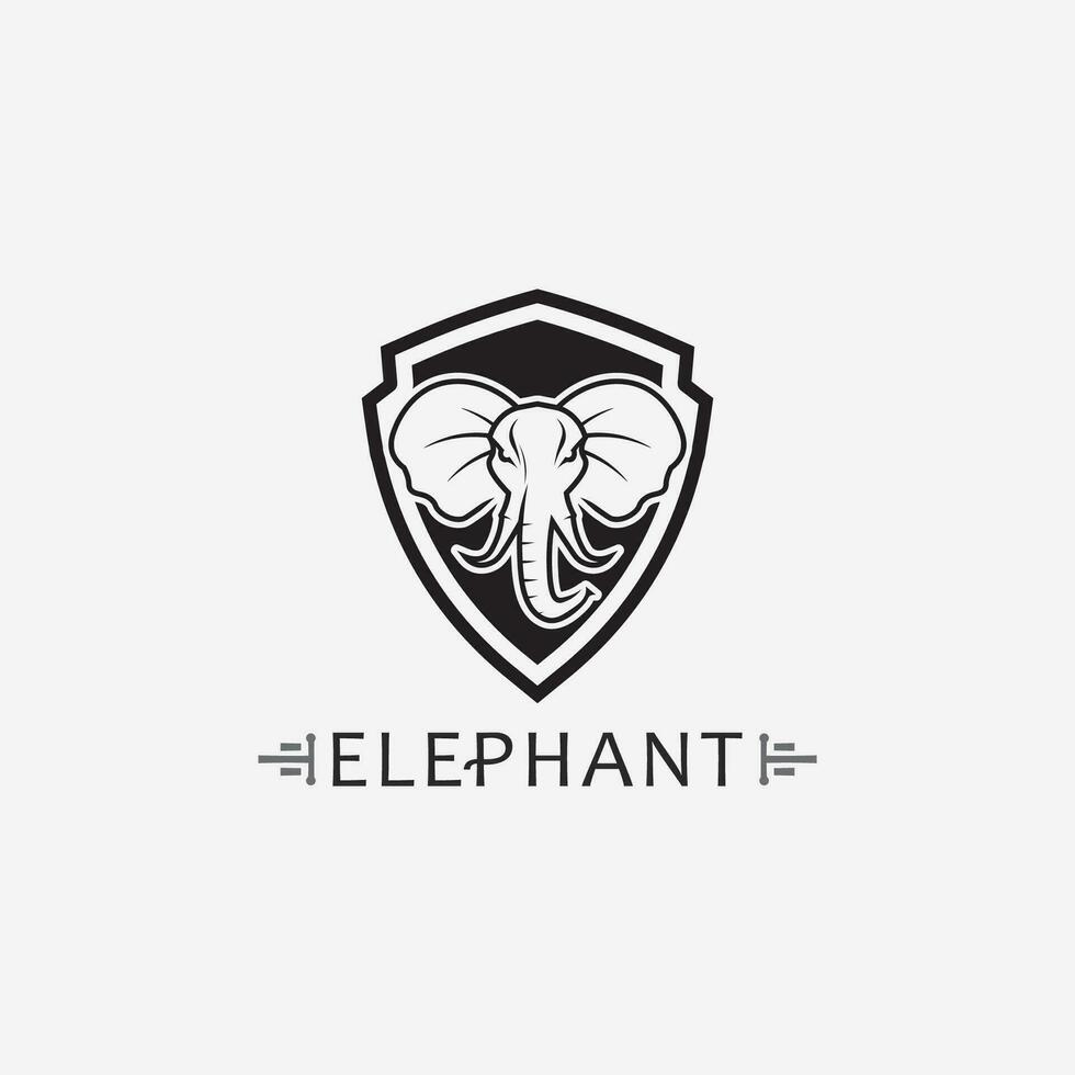 Elephant Logo Vector Illustrator Design Template
