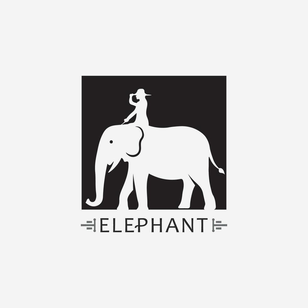 Elephant Logo Vector Illustrator Design Template