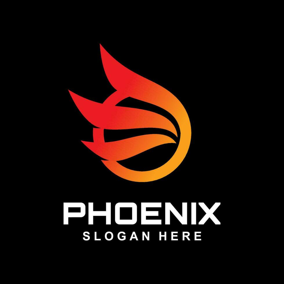 FIRE WINGS LOGO DESIGN TEMPLATE vector