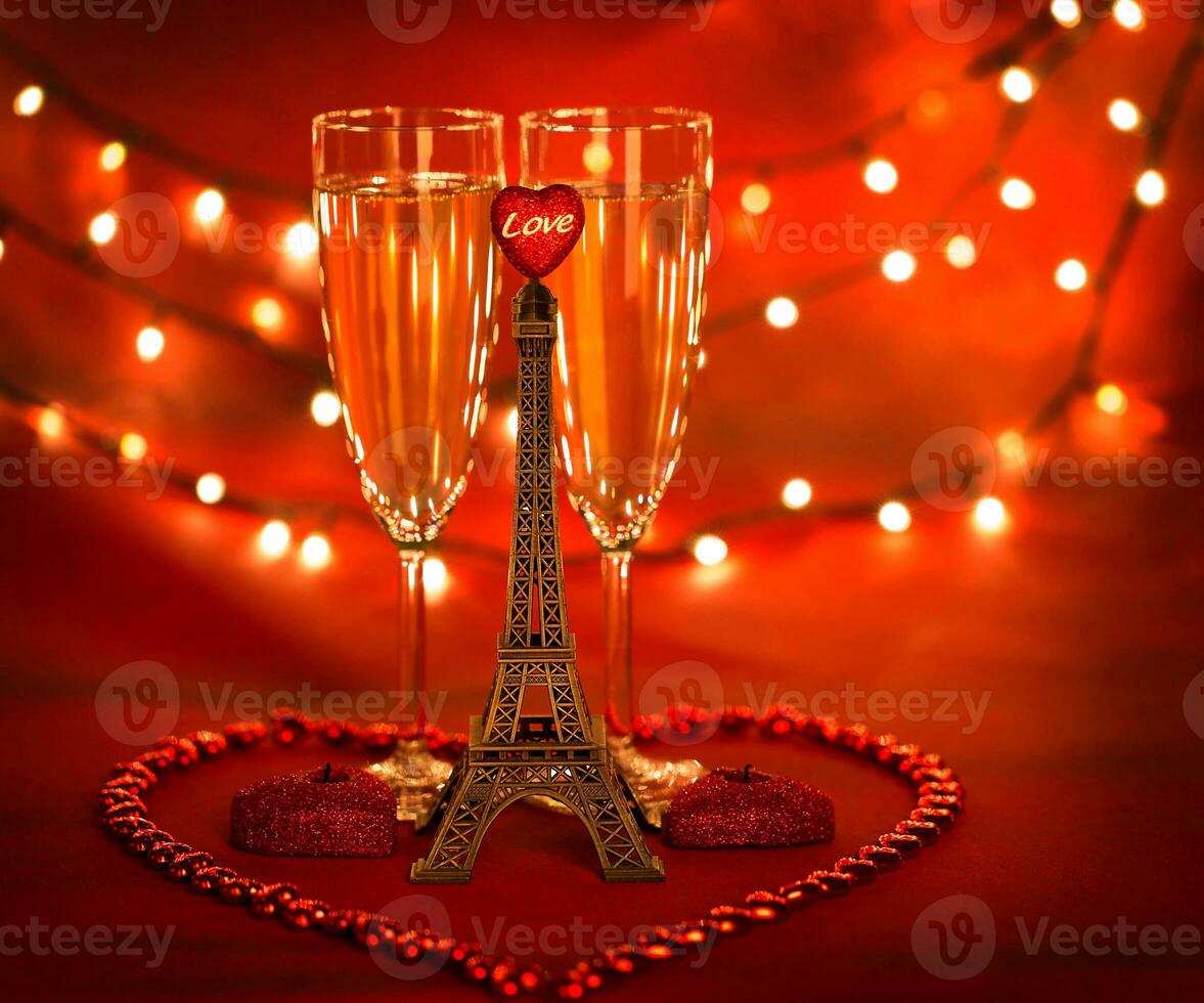 Romantic date in Paris photo