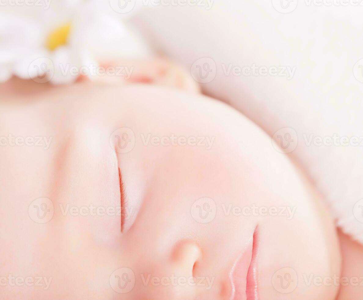 lindo bebe durmiendo foto