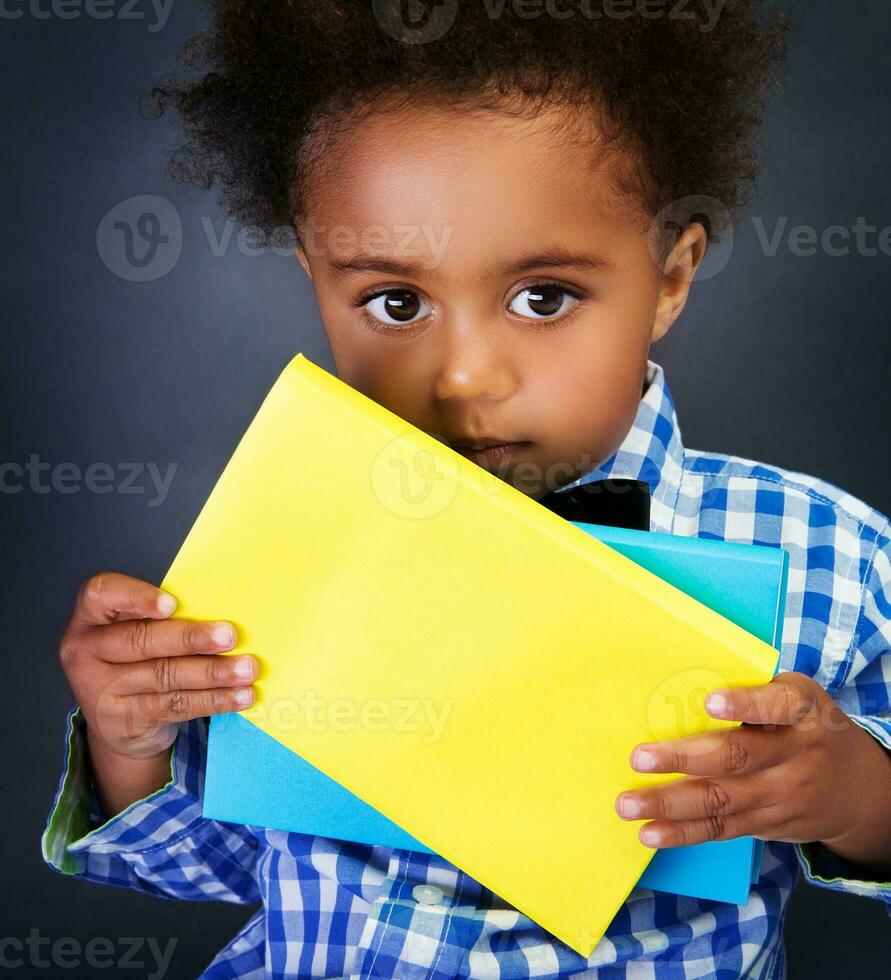 Little American schoolboy photo