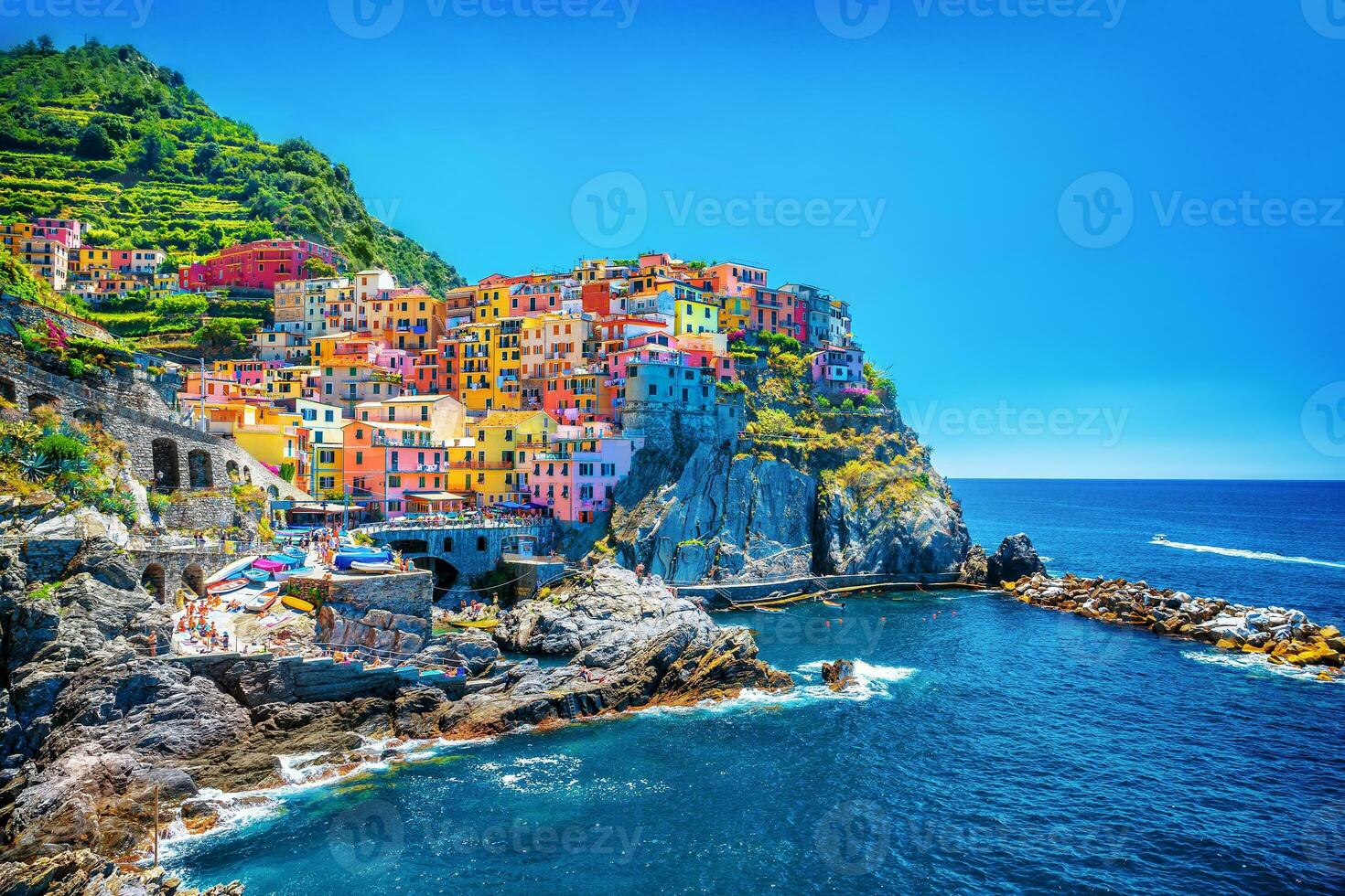 Beautiful colorful cityscape photo