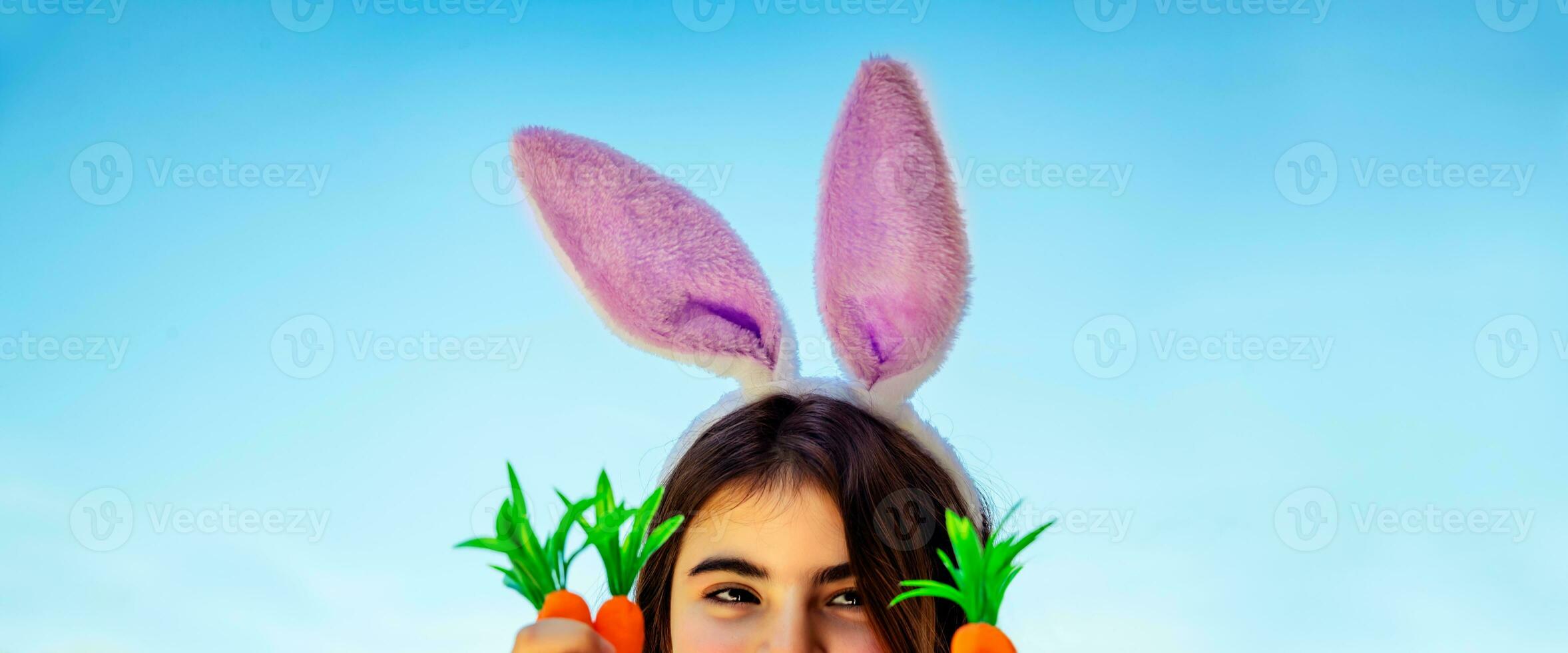 Happy Easter bunny photo