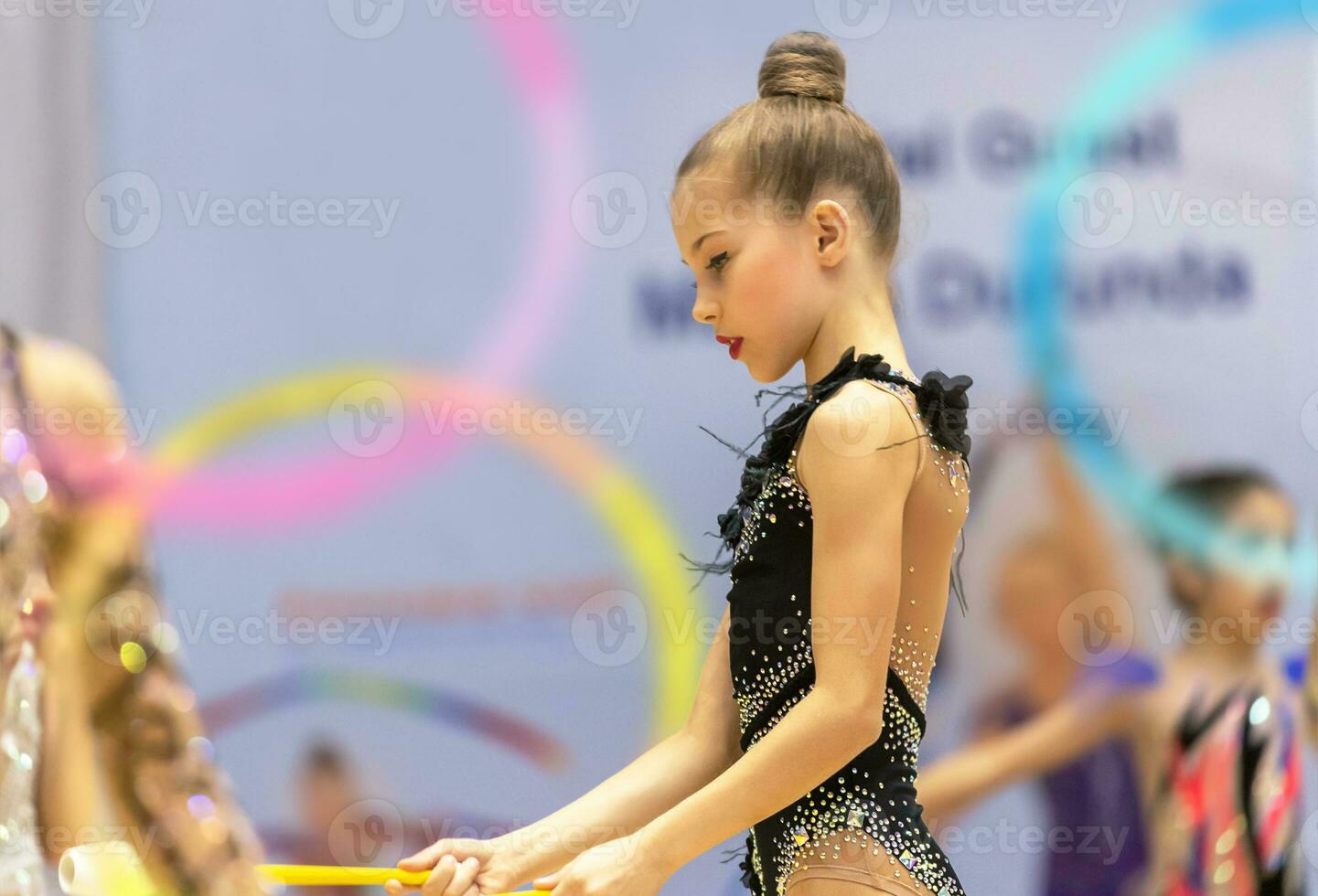 Beautiful little gymnast photo