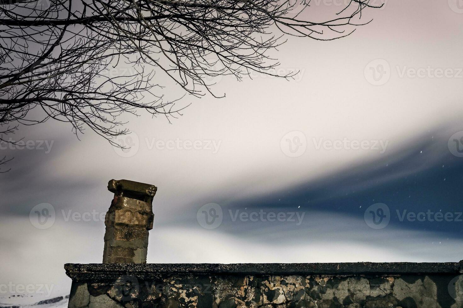 Night starry sky photo