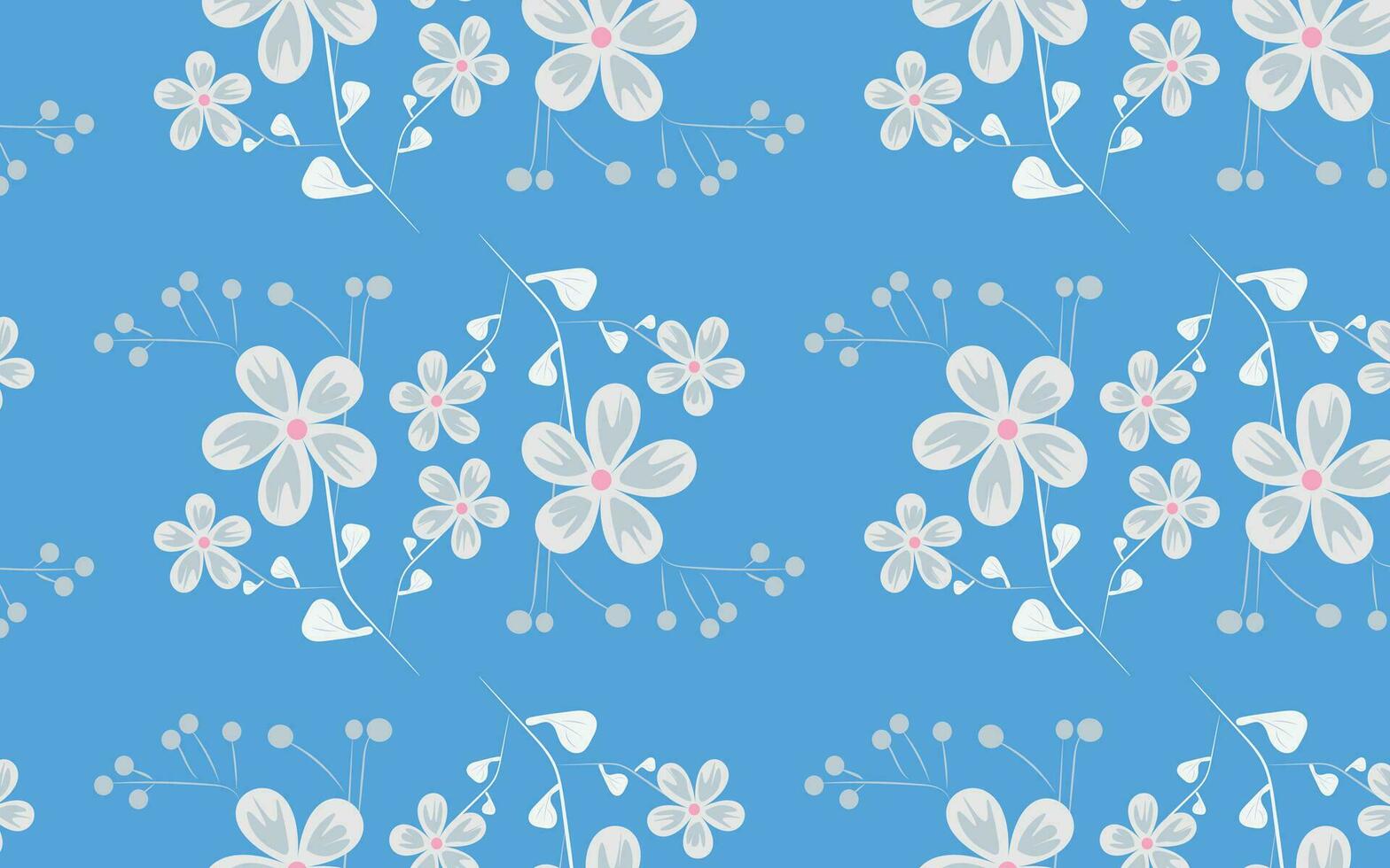 Wild flowers pattern design for sale vector