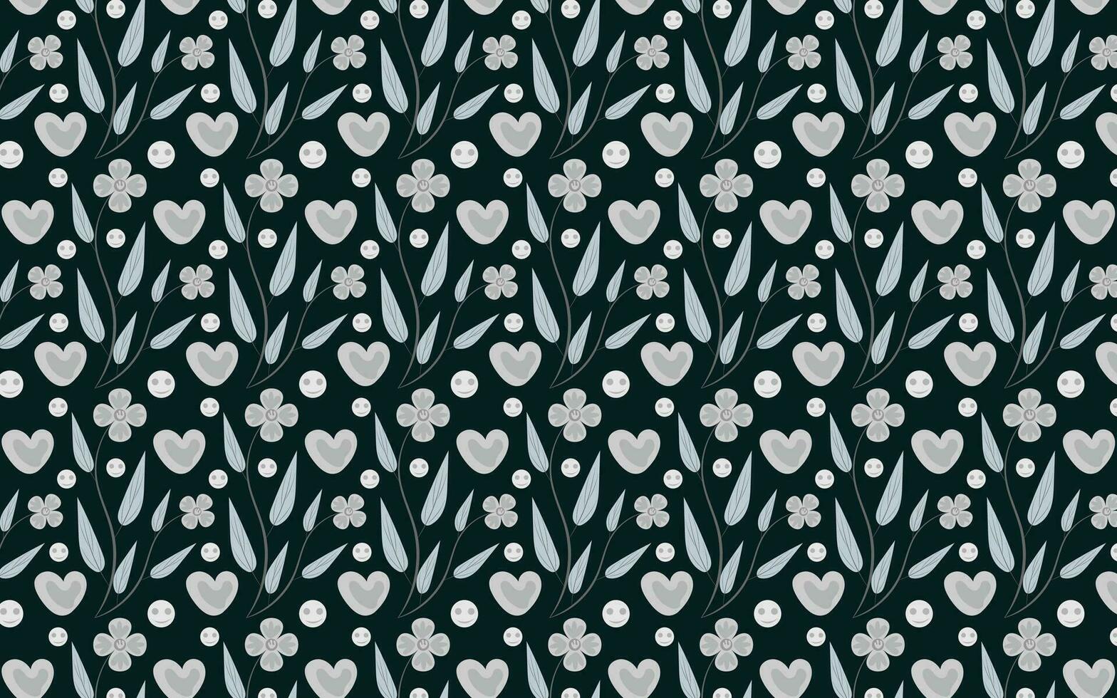 Botanical pattern and background design vector