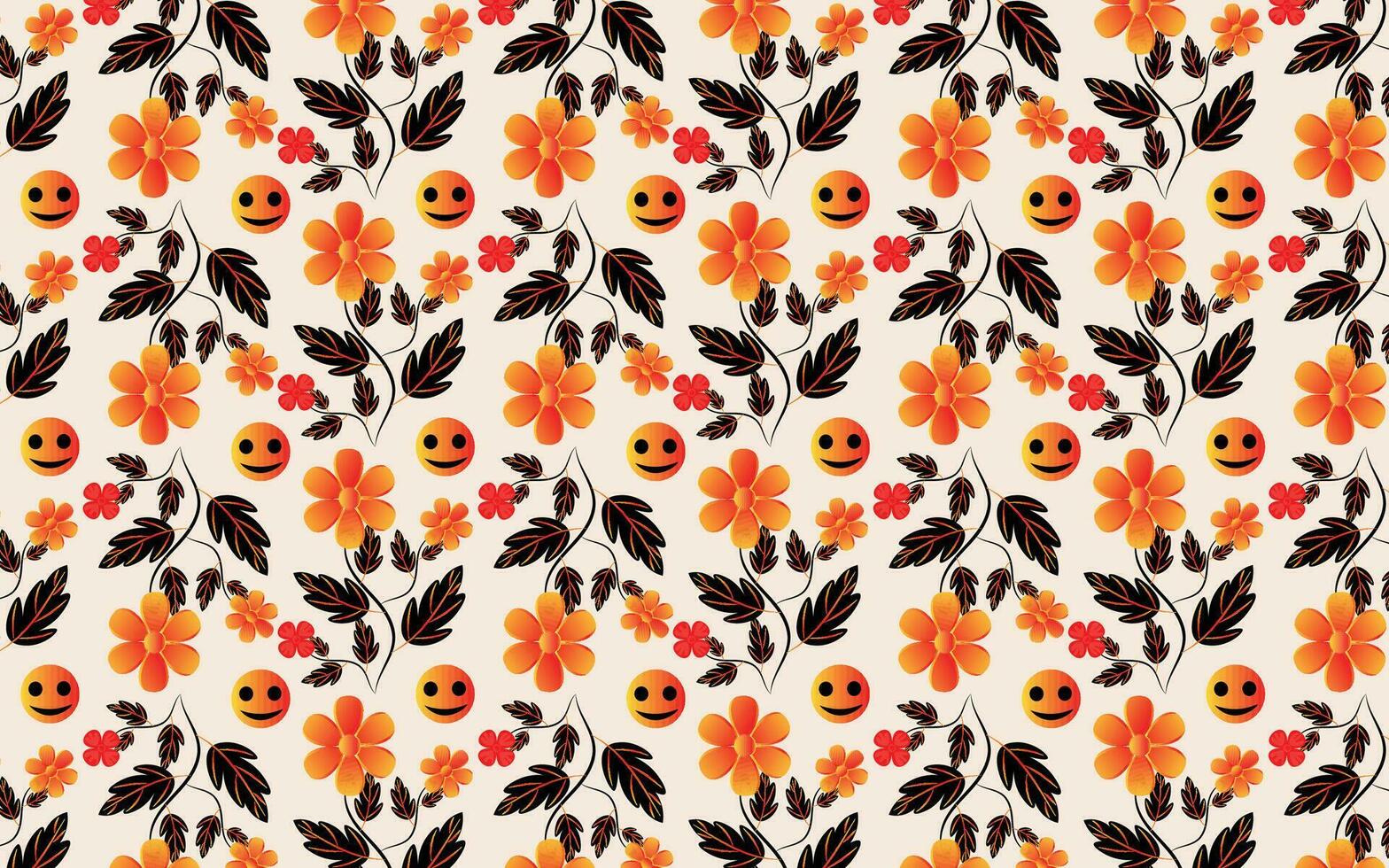 Floral pattern and background design vector