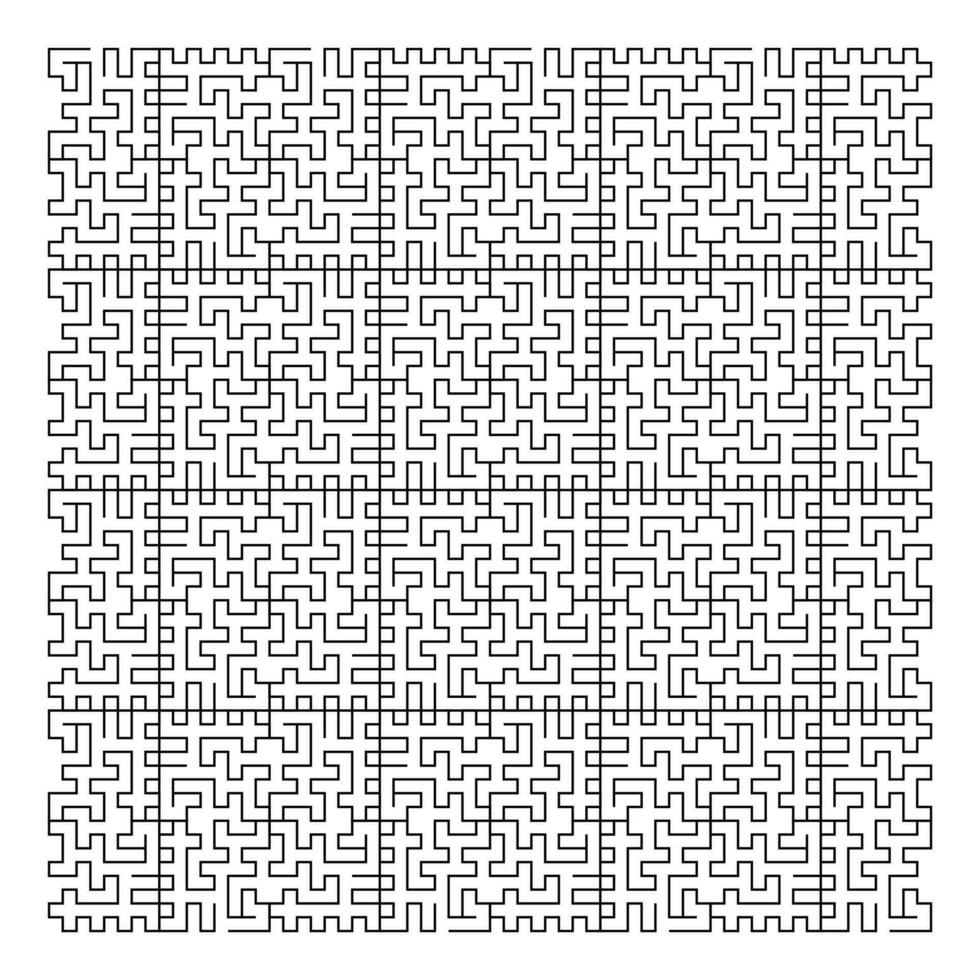 Maze puzzle game vector pattern