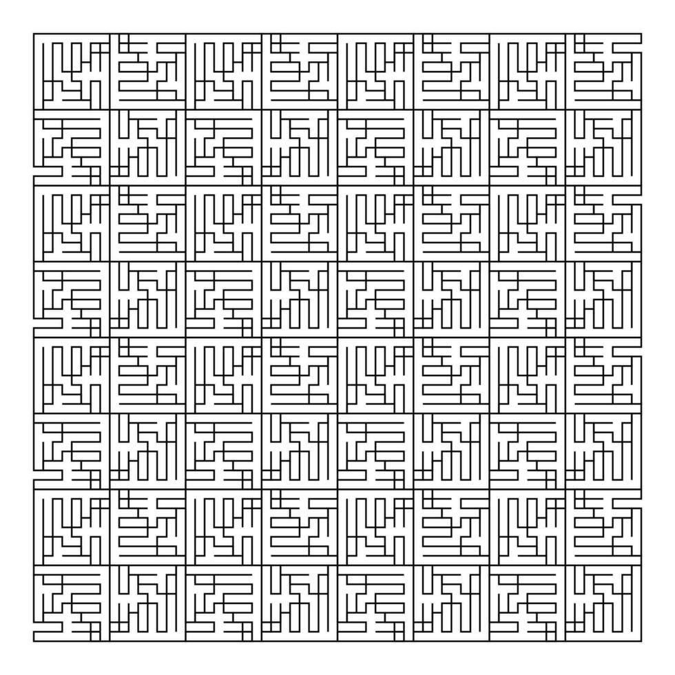 Maze puzzle game vector pattern