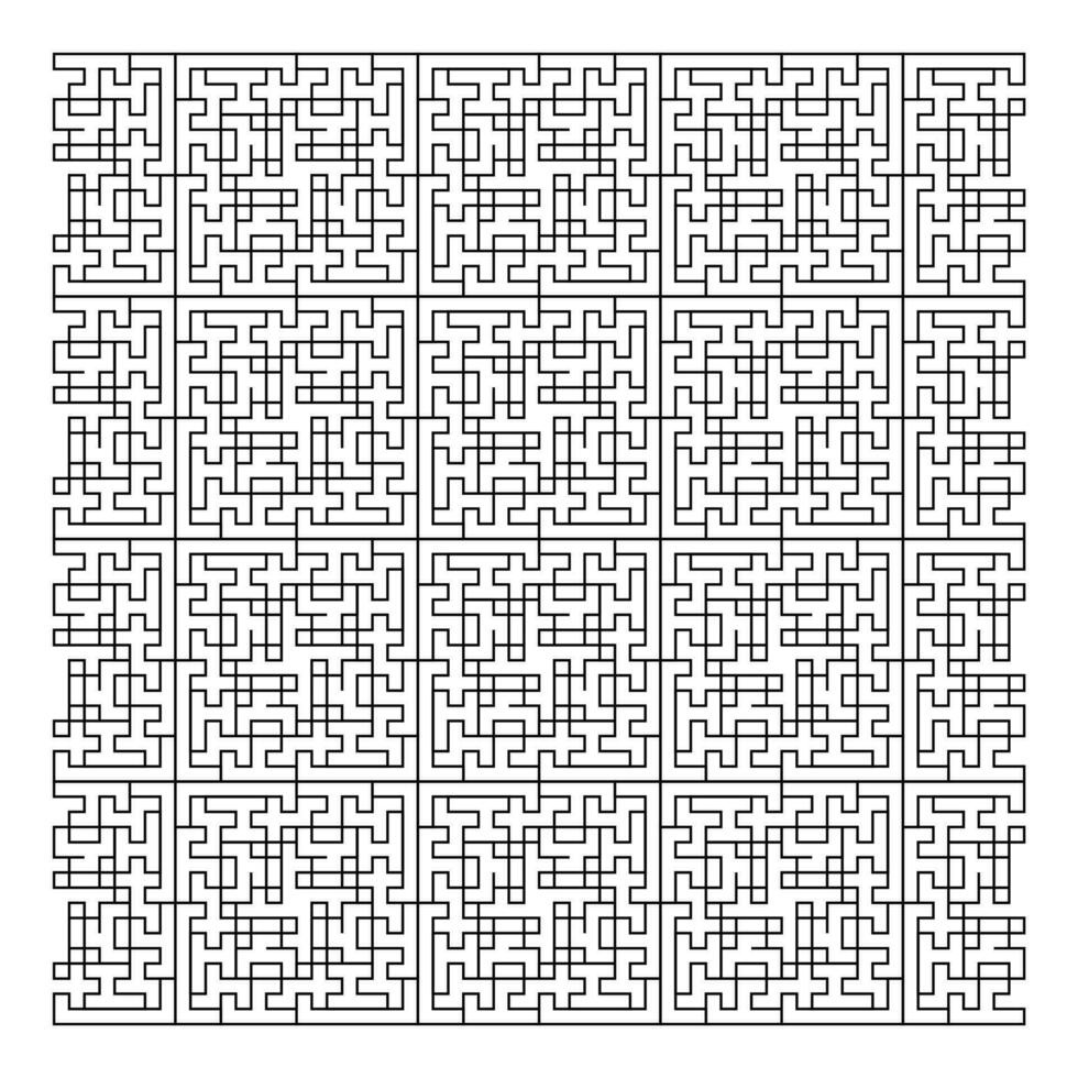 Maze puzzle game vector pattern