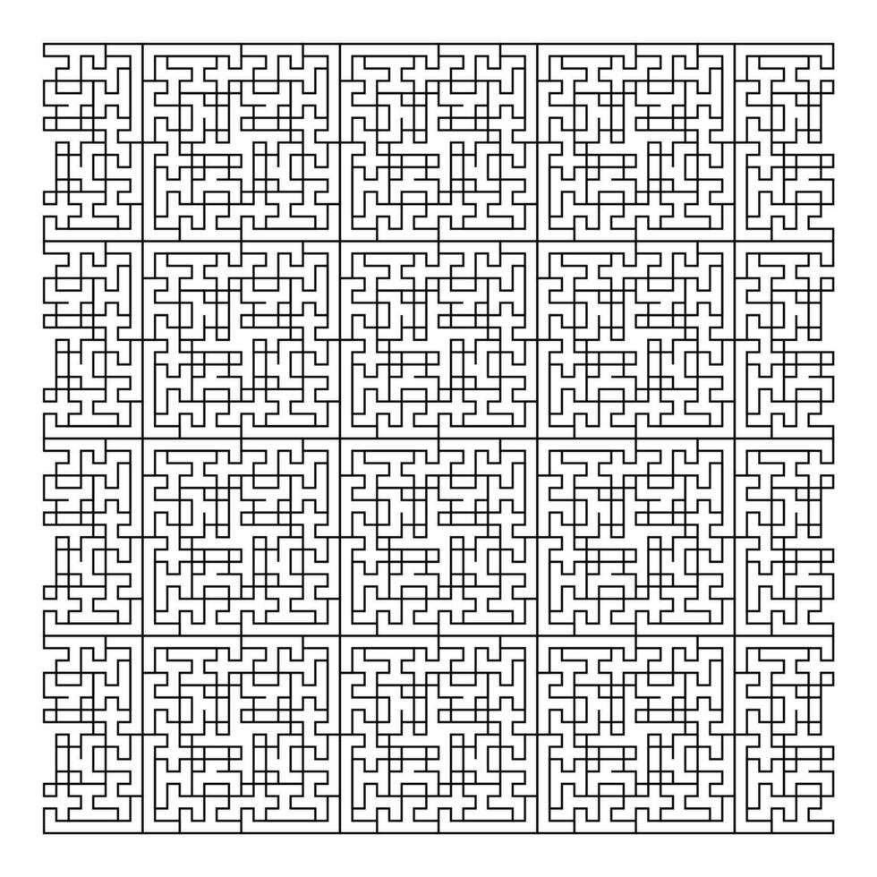 Maze puzzle game vector pattern