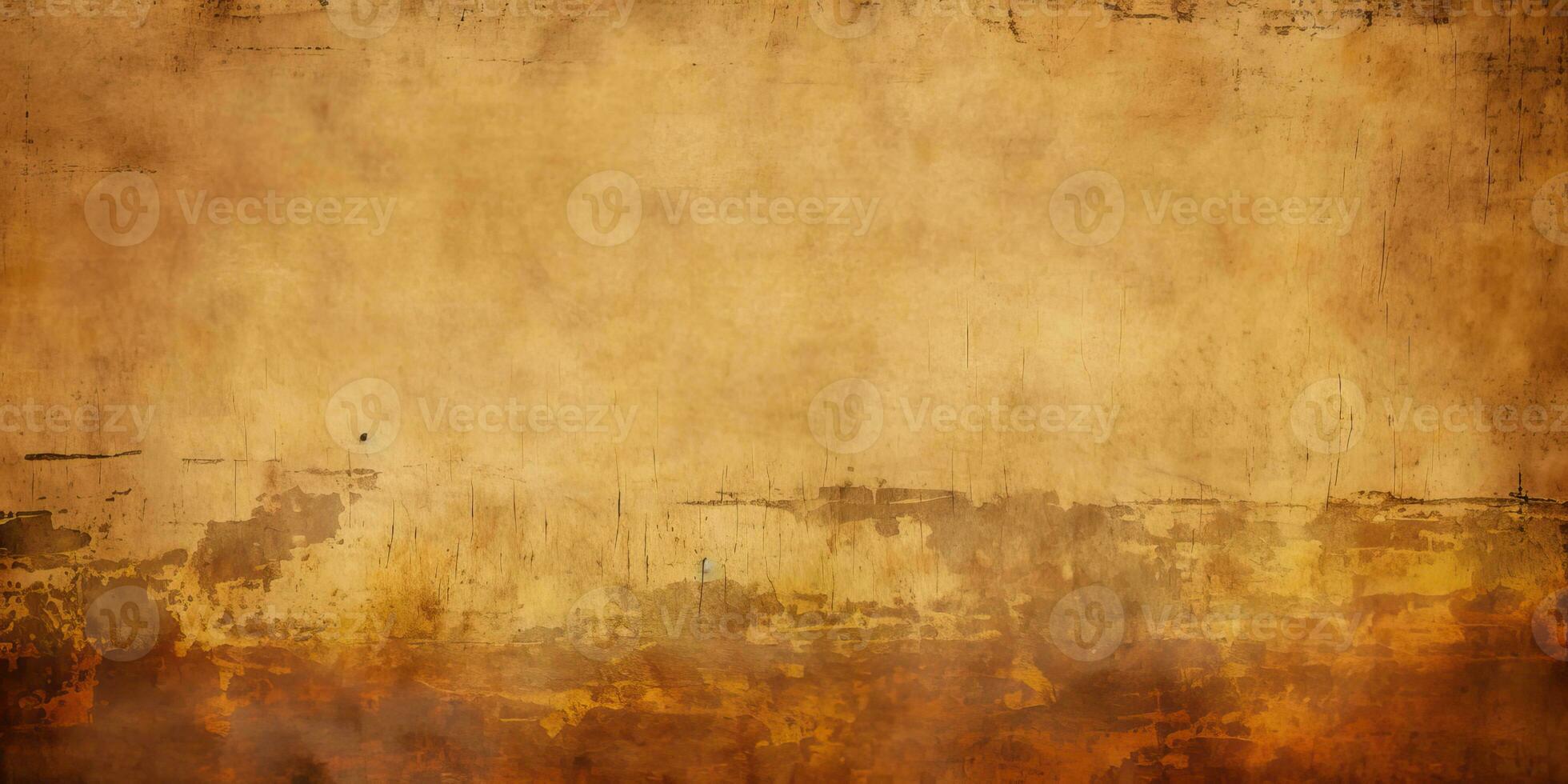 AI generated Grunge background with old cardboard texture. Horizontal or vertical urban retro banner with paper photo