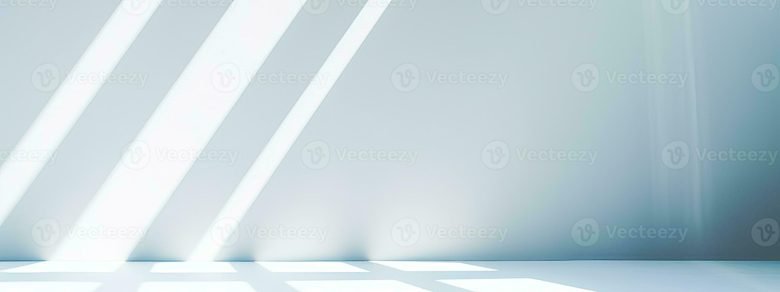 AI generated Light minimalist geometric background image in gray and light blue tones with light and shadow from photo