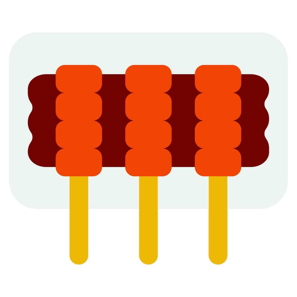 Sate Icon Illustration for web, app, infographic, etc vector