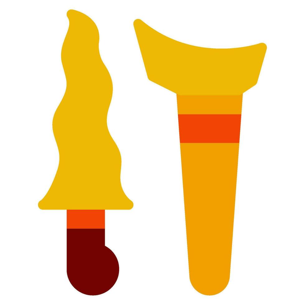 Keris Icon Illustration for web, app, infographic, etc vector