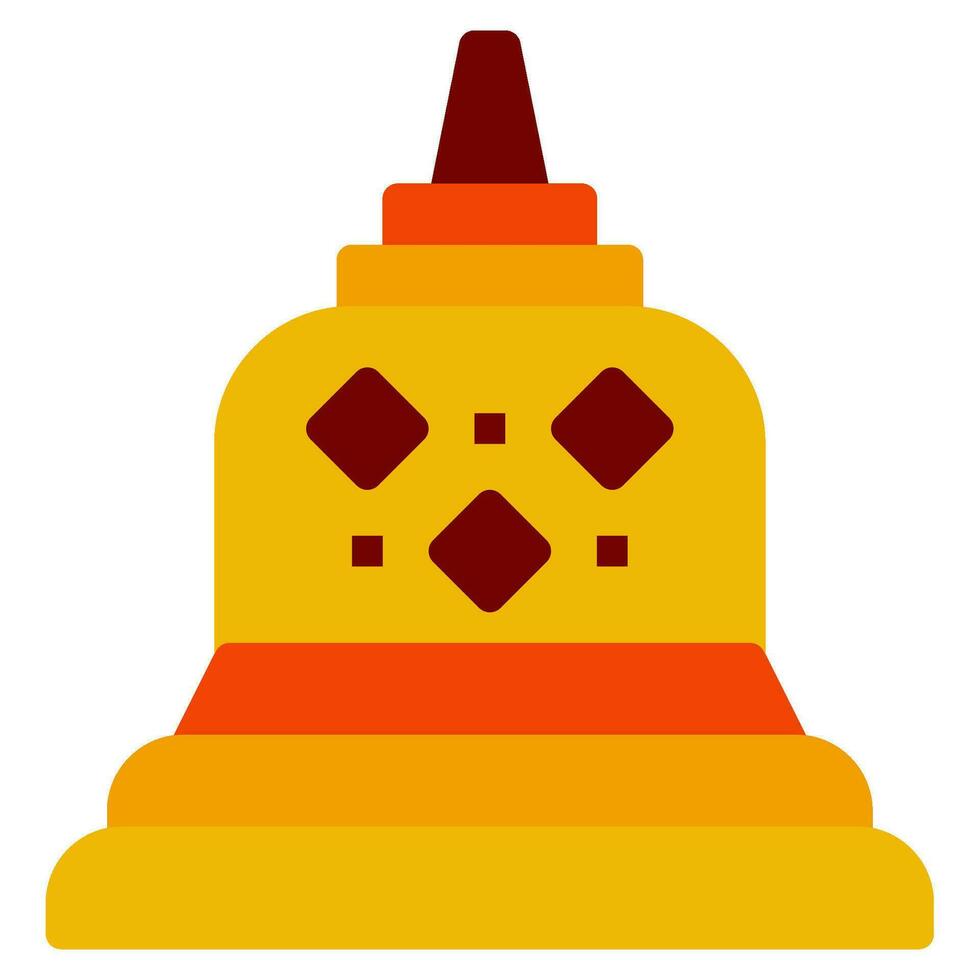 borobudur icono ilustración para web, aplicación, infografía, etc vector