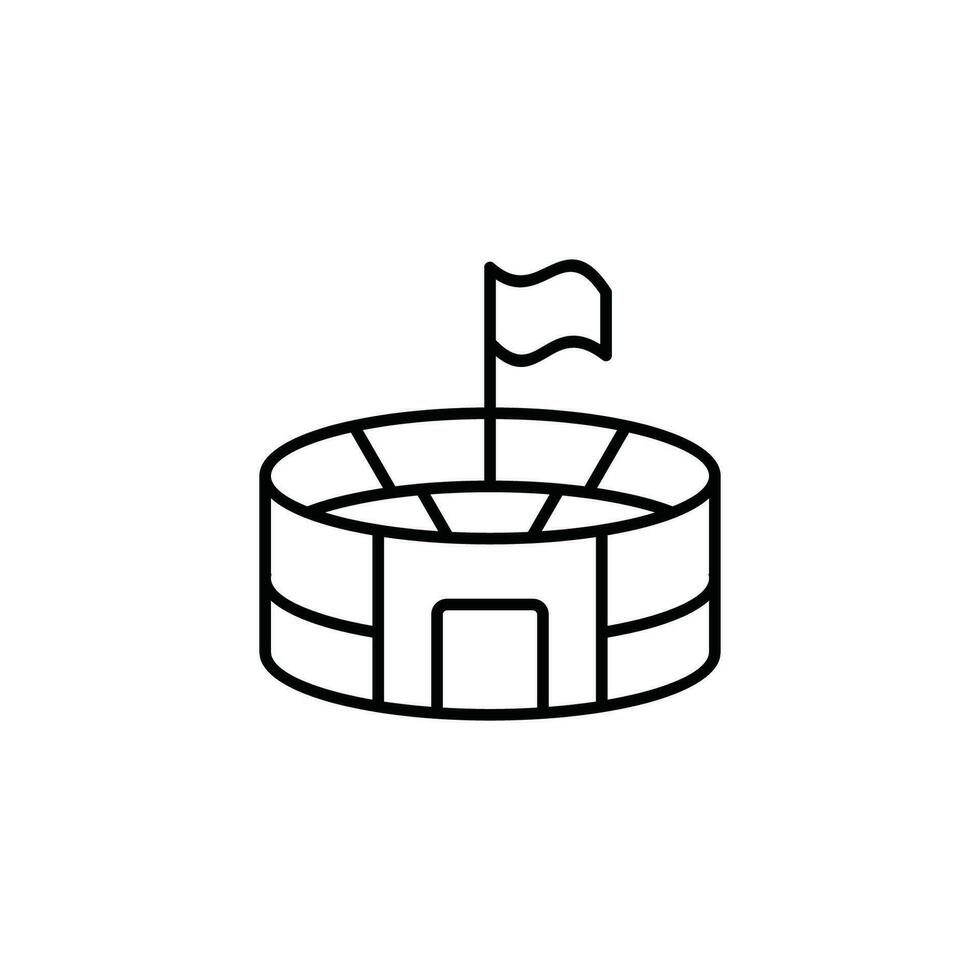 stadium arena icon vector