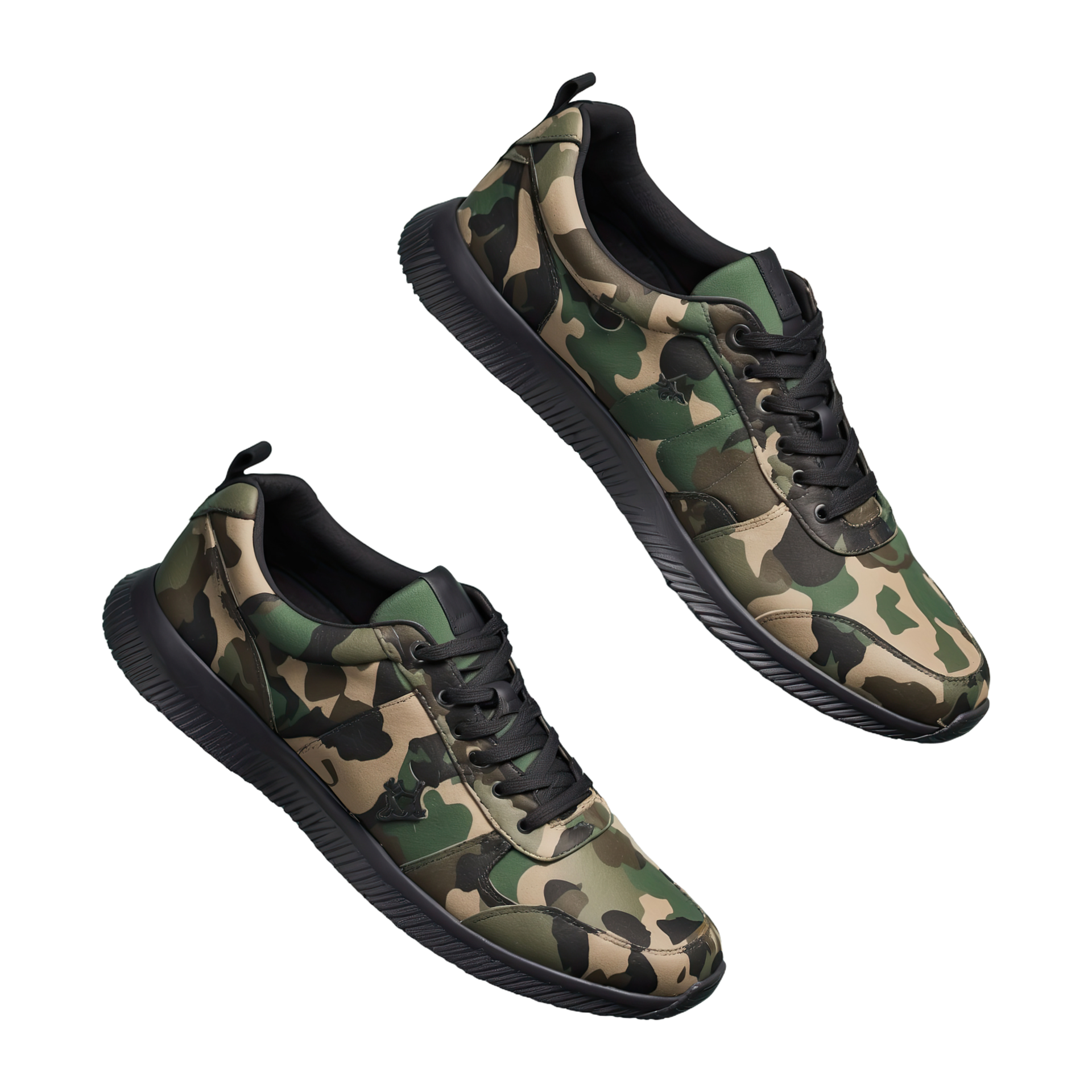 AI generated Camouflaged Shoes isolated on transparent background ...