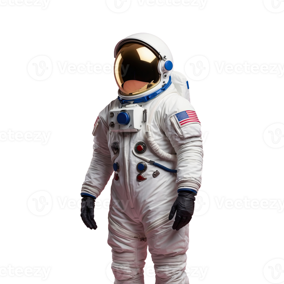 AI generated Space Suit isolated on transparent background png