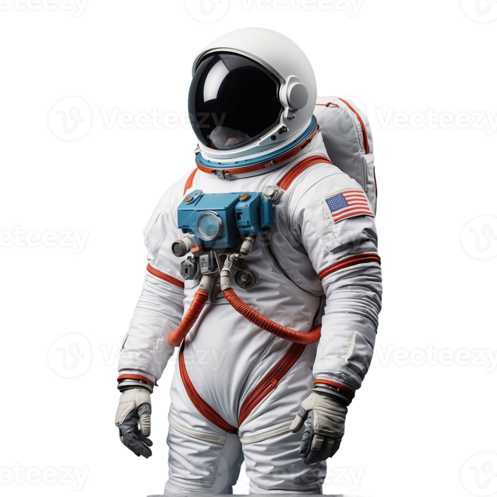 AI generated Space Suit isolated on transparent background png
