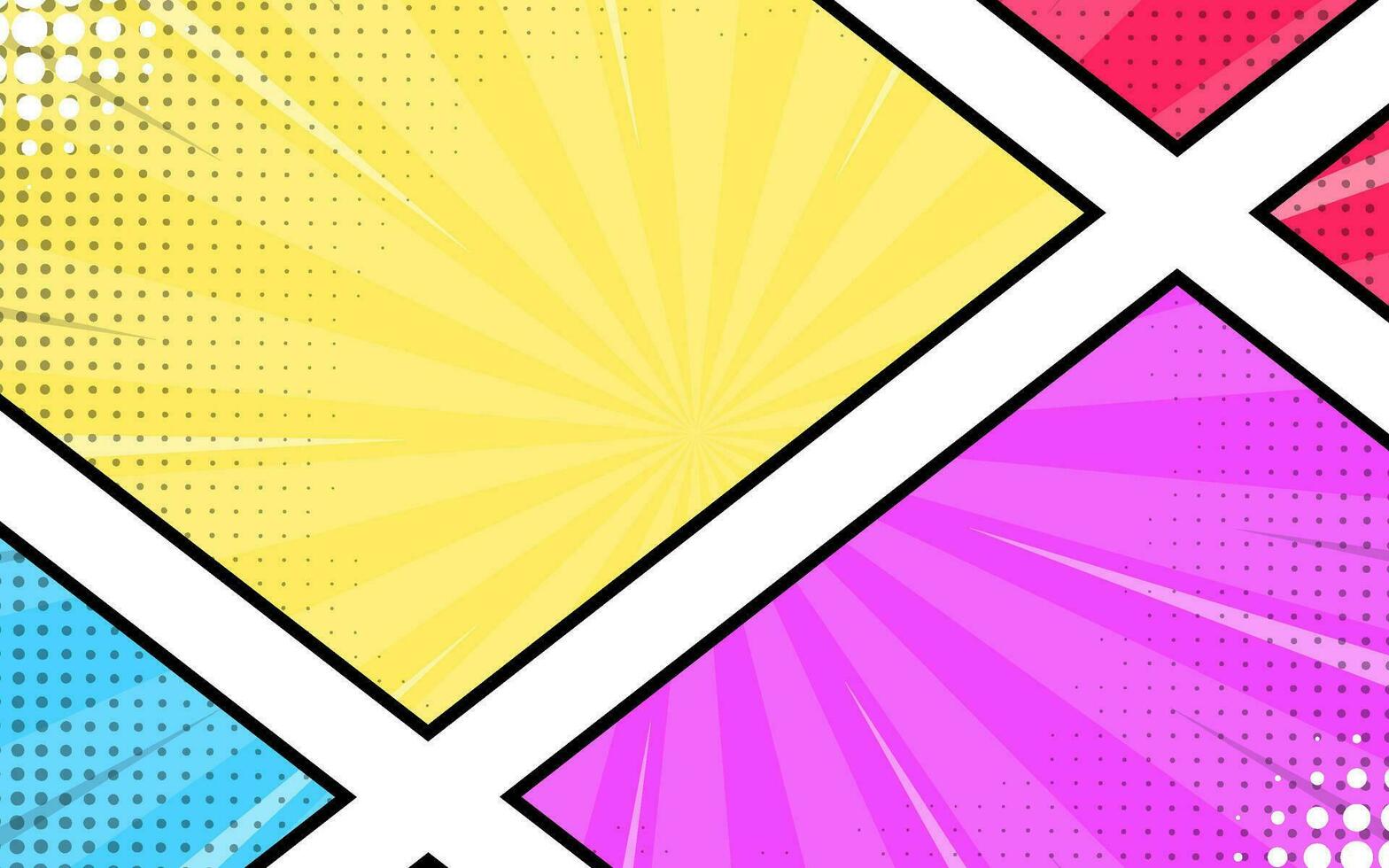 Abstract comic cartoon kids colorful background design vector