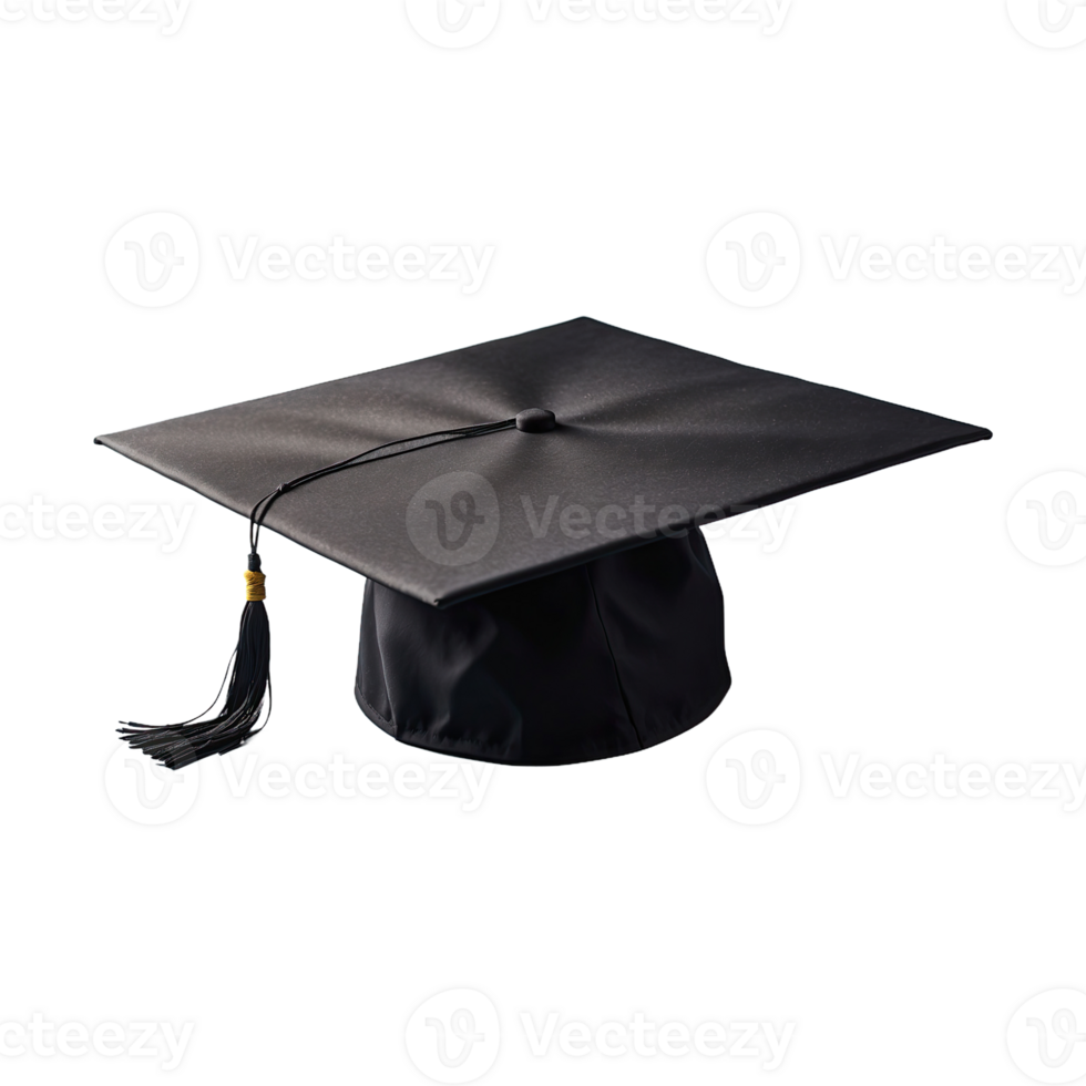 AI generated Graduation Hat isolated on transparent background png