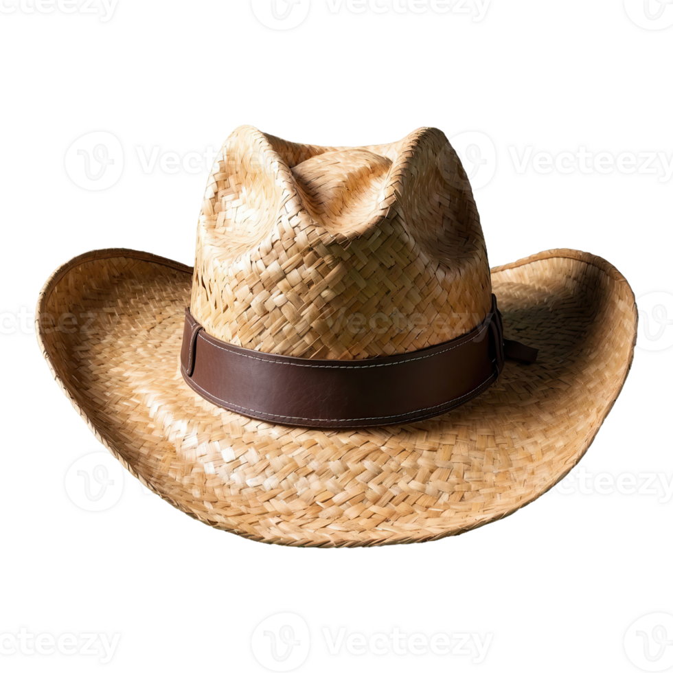 AI generated Cowboy Hat Straw isolated on transparent background png