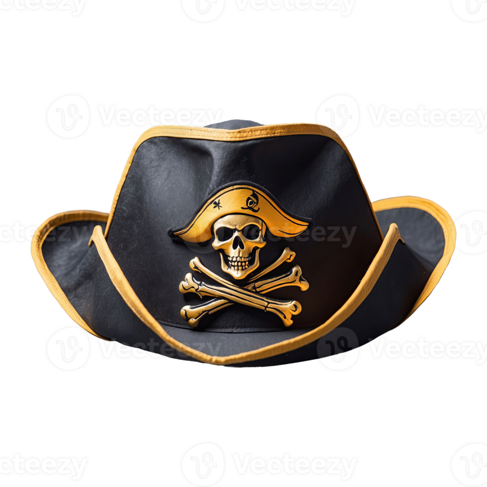 AI generated Pirate Hat isolated on transparent background png