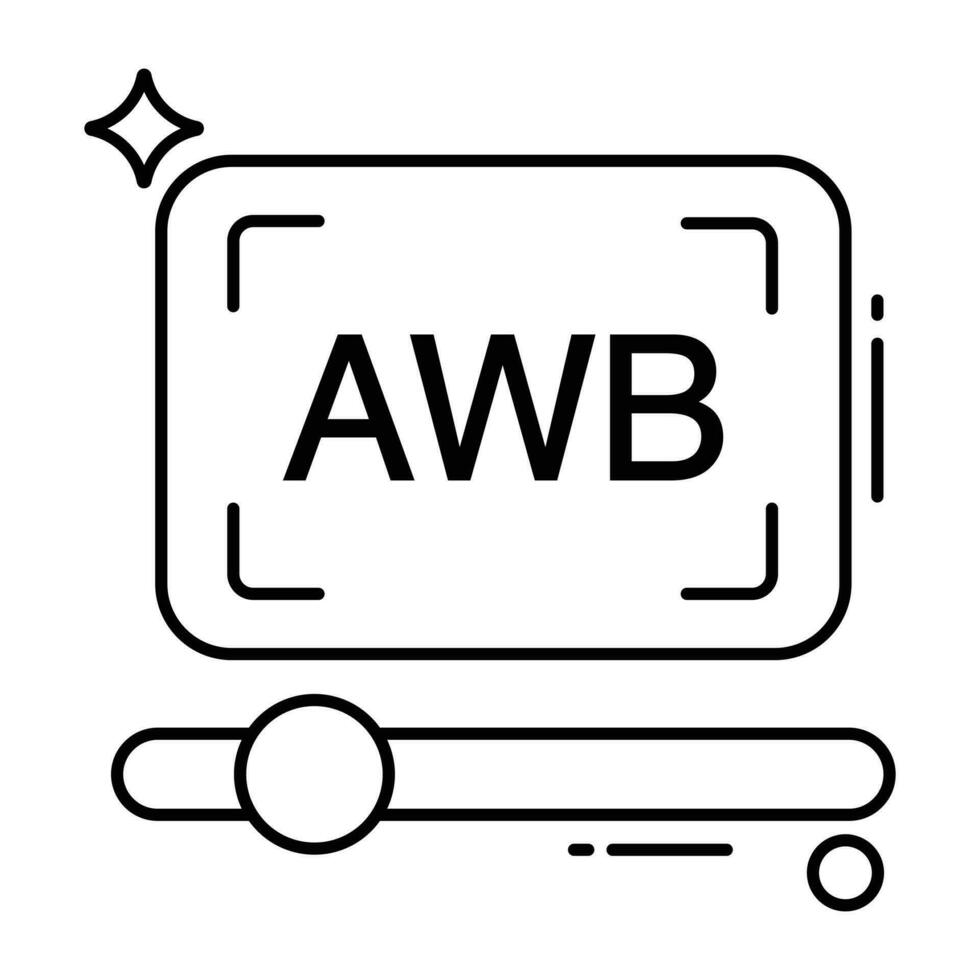 de moda diseño icono de awb aislado en blanco antecedentes vector