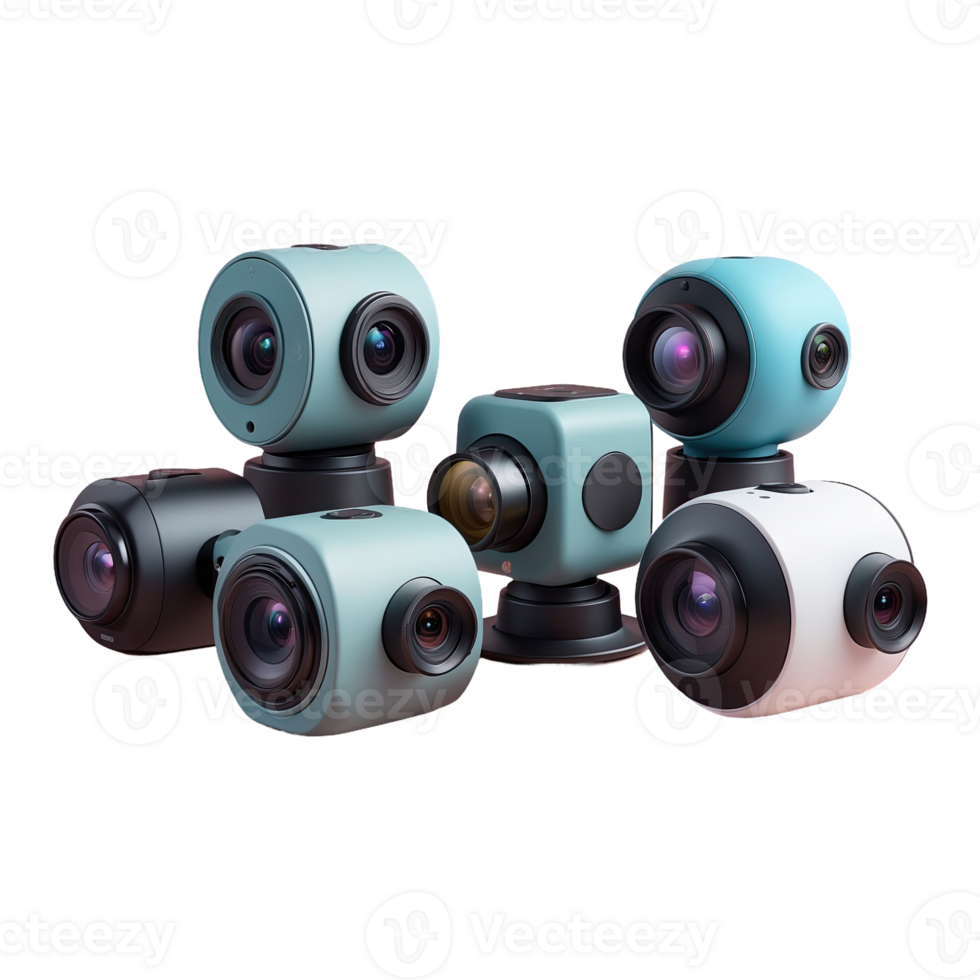 AI generated 360 Camera isolated on transparent background 36408099 PNG
