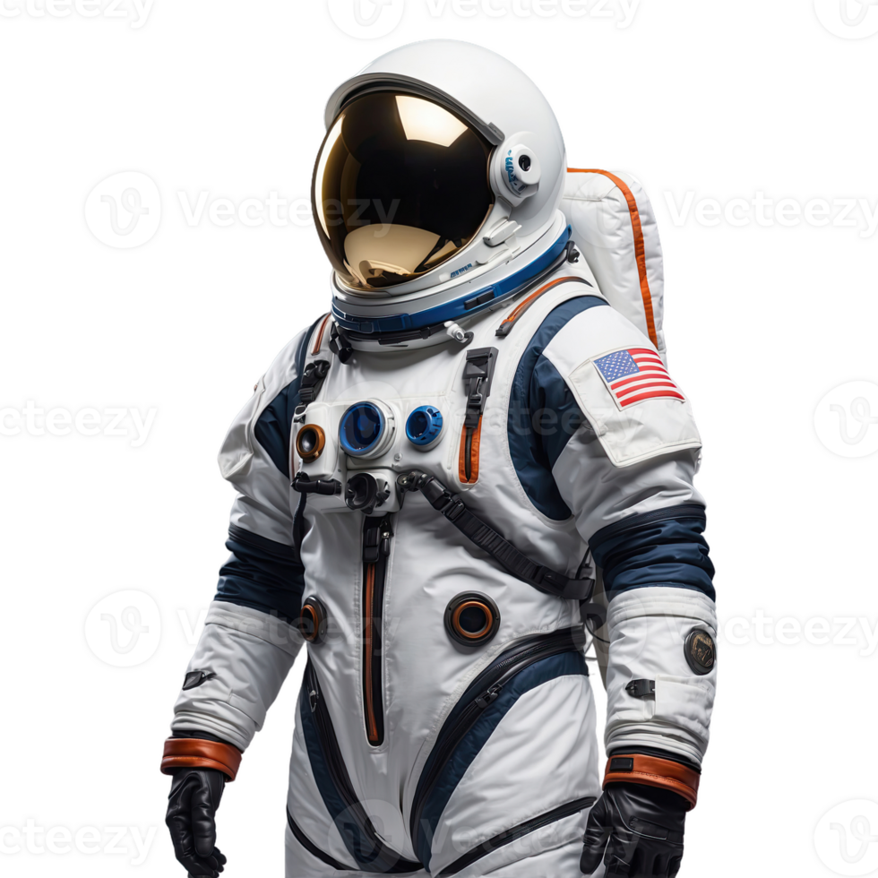 AI generated Space Suit isolated on transparent background png