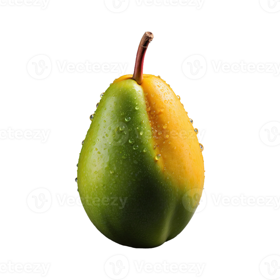 AI generated Mango with Water Droplet isolated on transparent background png