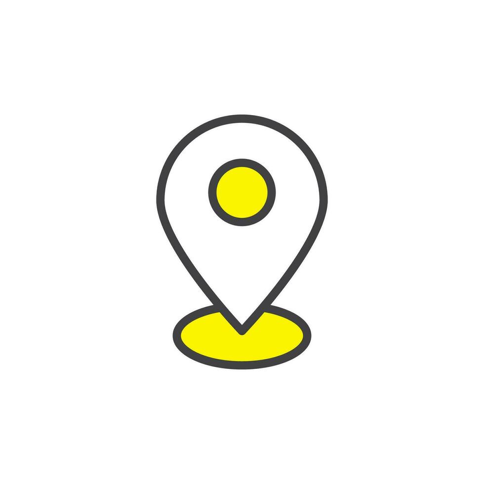 location icon. sign for mobile concept and web design. outline vector icon. symbol, logo illustration. vector graphics.