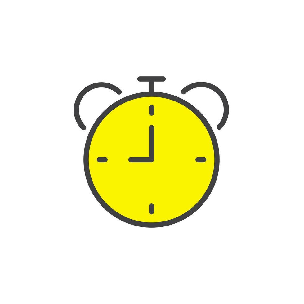 time icon. sign for mobile concept and web design. outline vector icon. symbol, logo illustration. vector graphics.