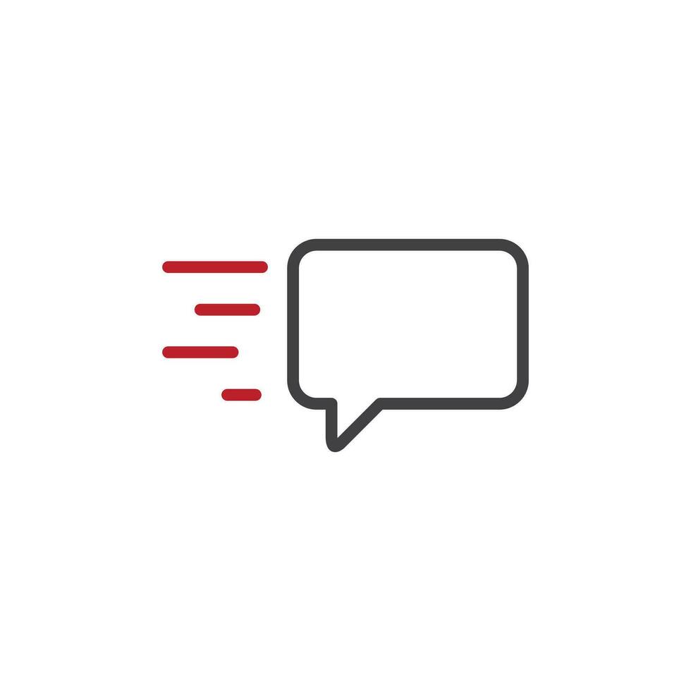 send chat icon. sign for mobile concept and web design. outline vector icon. symbol, logo illustration. vector graphics.