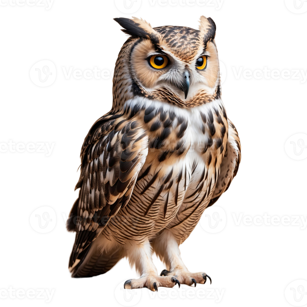 AI generated Owl bird isolated on transparent background png