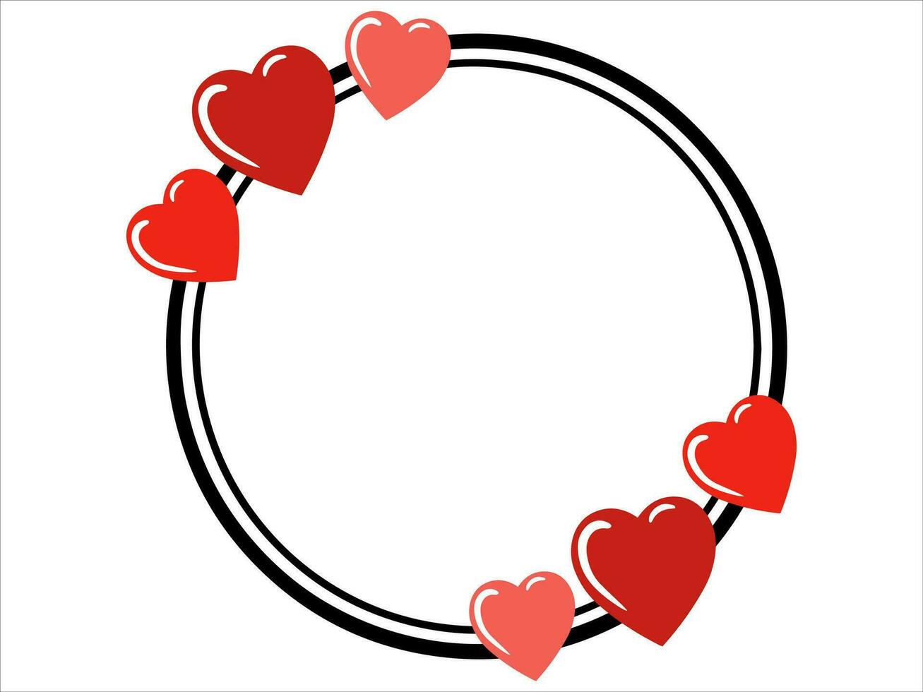 Valentine Frame Background vector