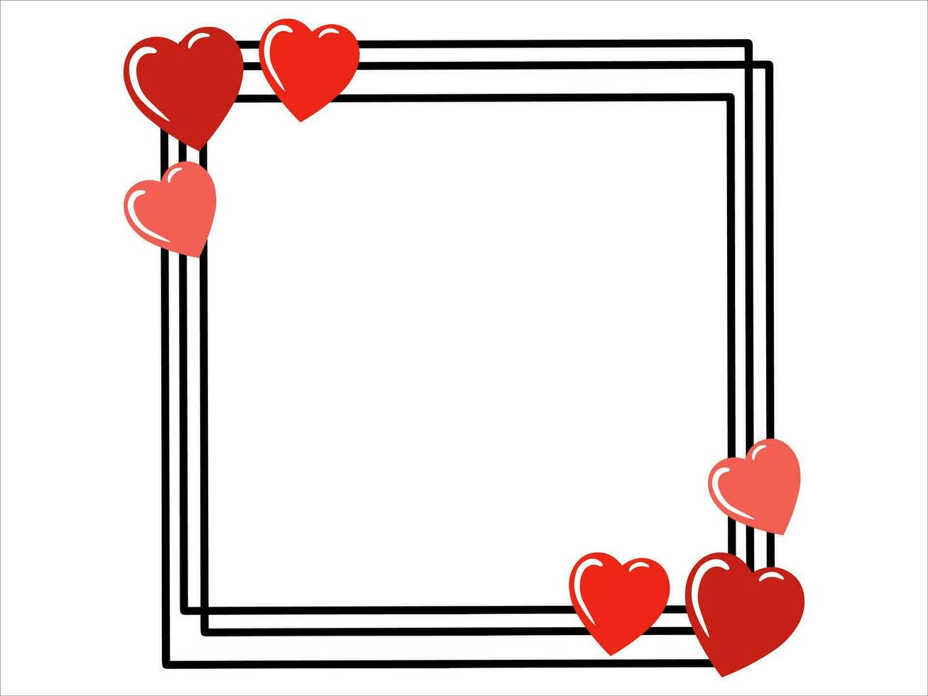 Frame Background Valentines Day Illustration vector