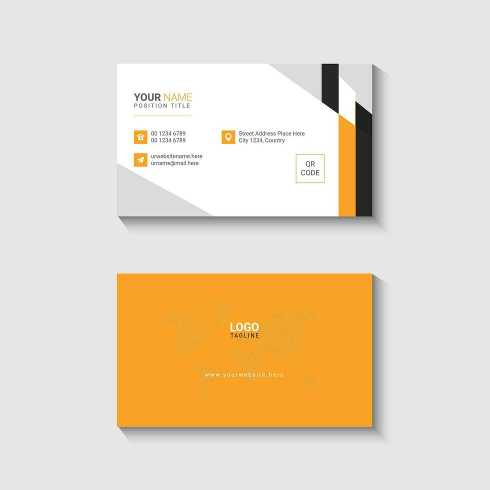 Modern and clean professional business card vector