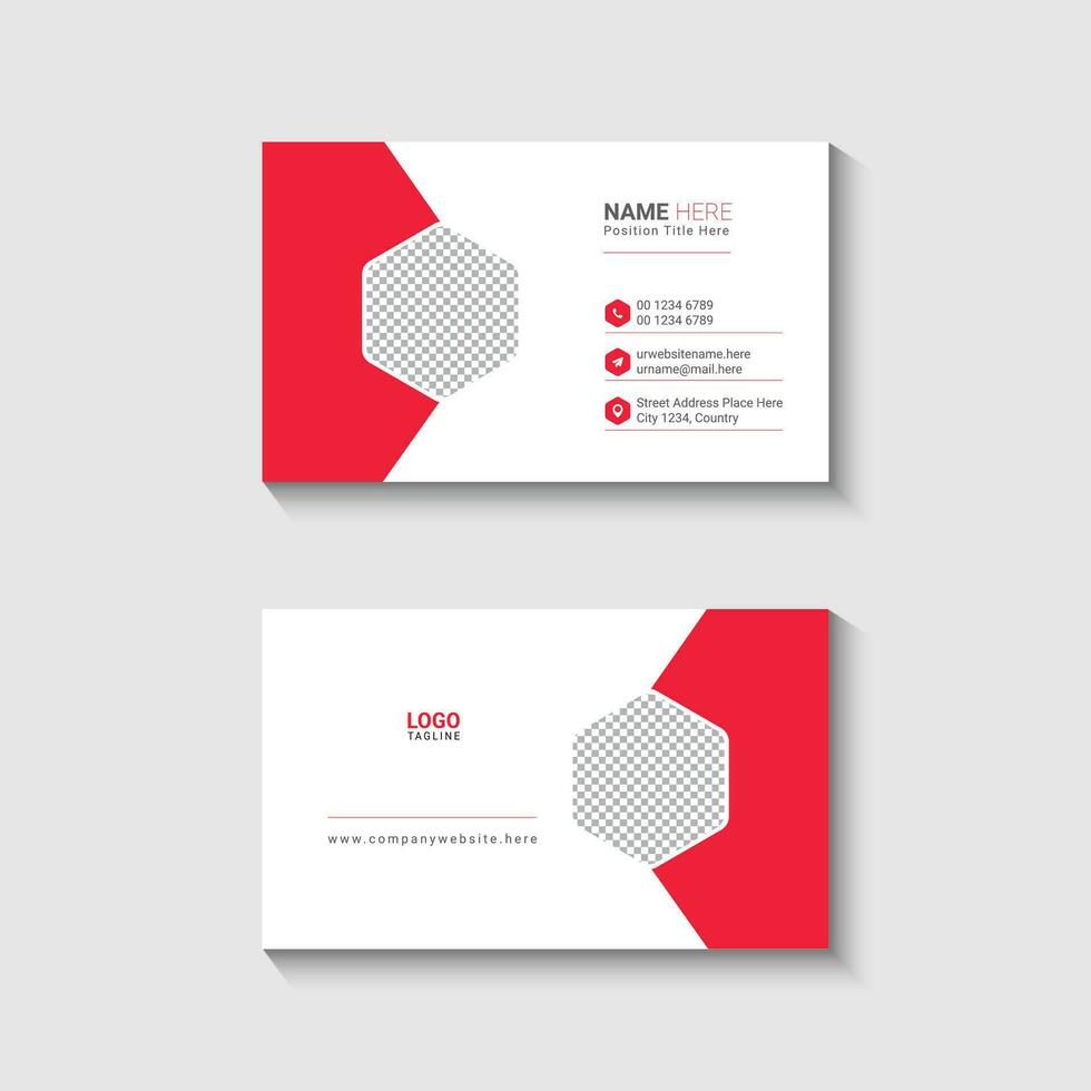 Business card design template vector