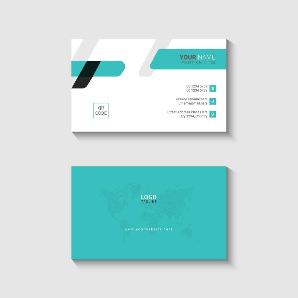 Modern and clean professional business card vector